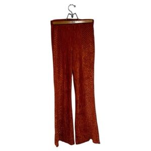 Free People Burnt Orange corduroy pants Size 28 raw hem